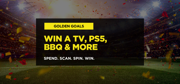 Golden Goals prize line up: TV, Weber BBQ, Ooni pizza oven, PS5 and footballs