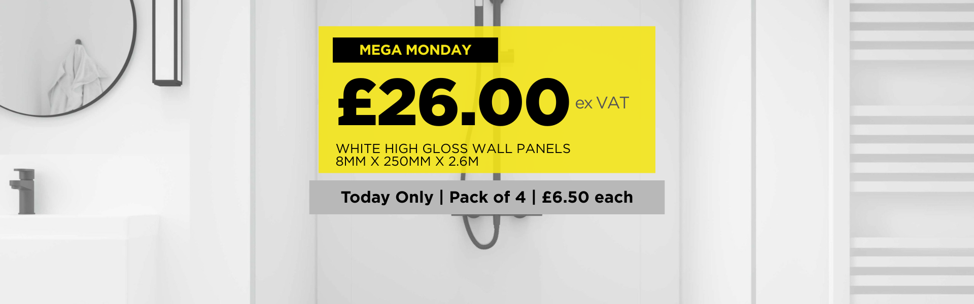 Mega Monday — White High Gloss Panels